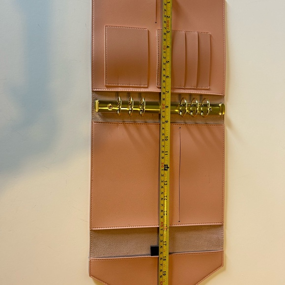 Erin Condren Planner Blush Vegan Leather Ring Binder 8” x 9” - Picture 4 of 8